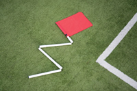 Precision Eckpfosten Set - klappbar weiß 5ft - Sportplatz Zubehör