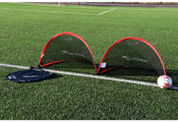 Precision Fußballtor Pop-Up Set - 110x80cm - tragbares Sporttor