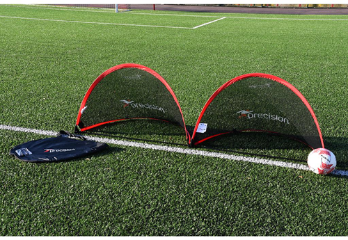 Precision Fußballtor Pop-Up Set - 110x80cm - tragbares Sporttor