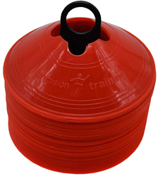 Precision Markierungskegel Trainingsset 50 Stück rot 20cm