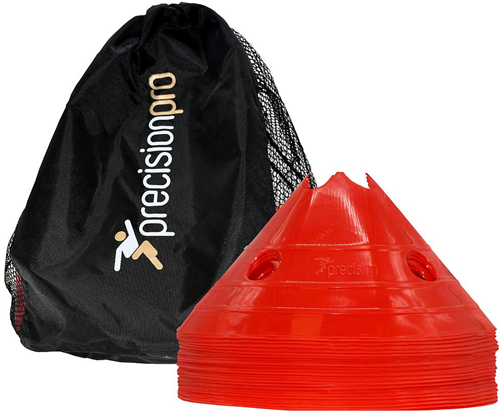 Präzisions-Riesenteller-Kegel (20er-Satz) Rot