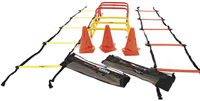 Precision Junior Speed Agility Kit Trainingsset Sport Schwarz-Gelb-Orange