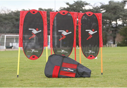 Precision Fußball Trainingspuppen Set - 3 Stück mit Stangen - 6ft