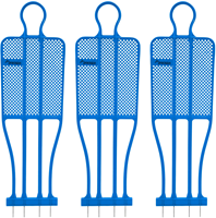 Precision Fußball Trainingsdummy blau senior - Trainingshilfe