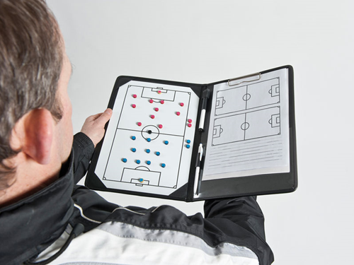 Precision Fußball Taktikmappe Trainer - A4 Magnettafel schwarz