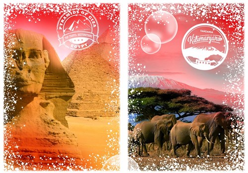 Grafika Travel around the World - Afrika, Ägypten und Kenia - 1000 Teile