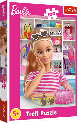 Trefl Barbie Puzzle 100 Teile - bunte Kinderpuzzle aus Karton