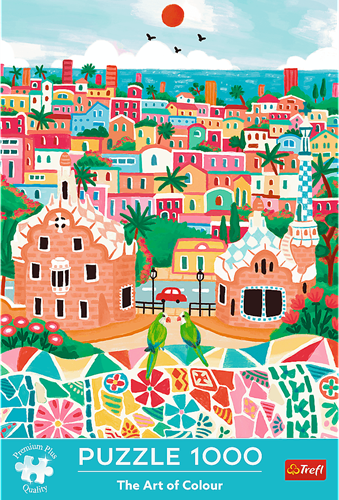 Trefl Puzzle Barcelona Spanien - buntes Puzzlespaß 1000 Teile-2