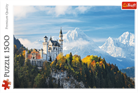 Trefl Puzzle Bayerische Alpen - 1500 Teile Neuschwanstein-2