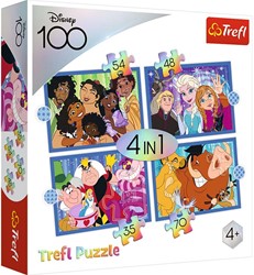 Trefl Trefl 4in1M – Die glückliche Welt von Disney / Disney 100