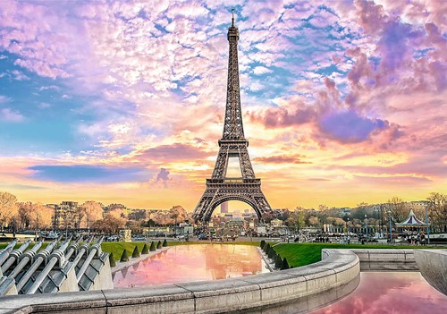 Pz. Romantischer Sonnenuntergang: Eiffelturm, Paris
