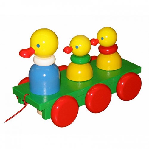 Miva Trekfiguur 3 eenden (gekleurd)