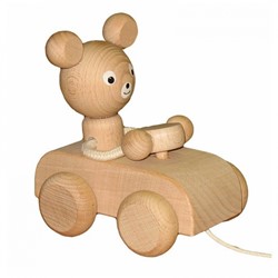 Miva Trekfiguur beer in auto (naturel)