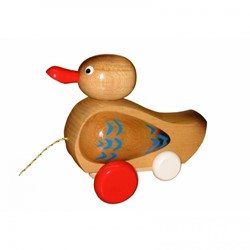 Miva Trekfiguur eend (blank gelakt)