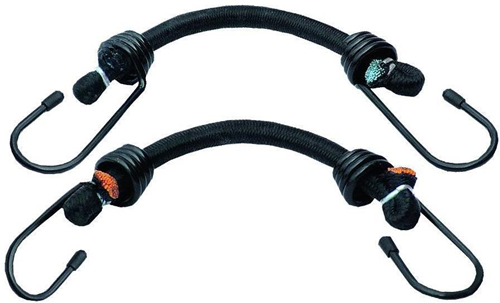 Longridge Elasticated Trolley Straps - Black -