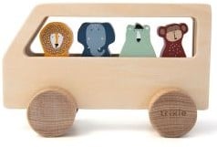 Trixie Holz-Tierbus - FSC Holzspielzeug Bus mit Tieren - pädagogisch