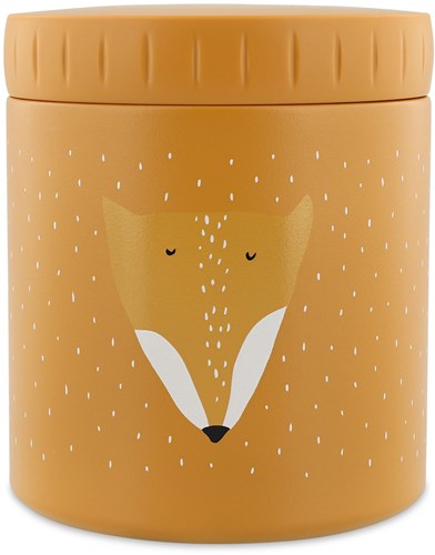 Trixie Thermos Lunchpot für Kinder - 500 ml - Mr. Fox - Edelstahl orange
