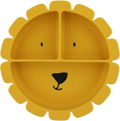 Trixie Siliconen Bord met Vakjes en Zuignap  - Mr. Lion
