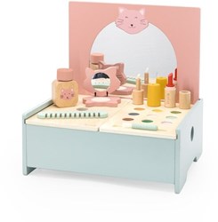 Trixie Holz Schminktisch - pädagogisches Spielzeug - Holz Make-up Tisch - Rollenspiel