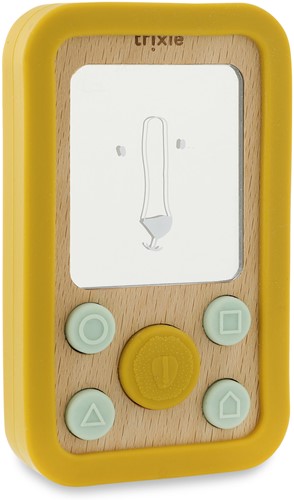 Trixie Houten Siliconen Baby Telefoon  - Mr. Lion