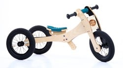 Trybike Holz Laufrad 4-in-1 Blau