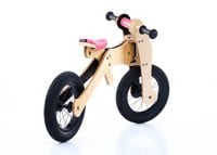 Trybike houten loopfiets 4 in 1 roze