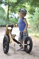 Trybike houten loopfiets 4 in 1 rood