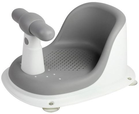 Tryco Badesitz grau - ergonomischer Baby Badesitz mit Antirutsch