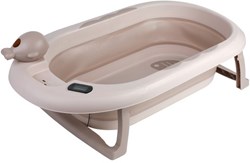Tryco faltbare Babybadewanne thermo sand mit Thermometer