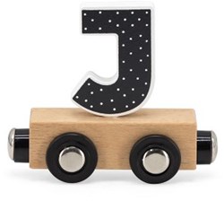 Tryco Holz-Buchstabenzug Spielzeug - bunte Buchstabe J - magnetisch