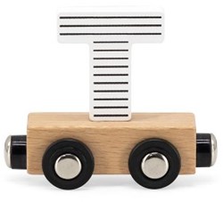 Tryco Holz-Buchstabenzug Spielzeug - Buchstabe T - Magnetisch - Bunt