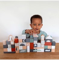 Tryco Holz-Bausteinset 50 Stück - pädagogisches Spielzeug für Kinder-2