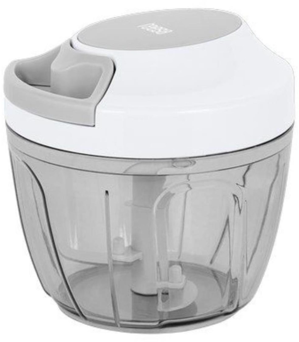 Handbetriebener Küchenzerkleinerer BPA-frei 650ml mit Zugseil und Antirutsch Planet Happy DE