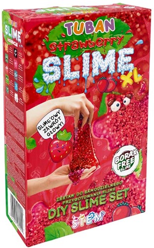 Tuban Schleim DIY Kit XL Erdbeere - kreatives Spielzeug für Kinder