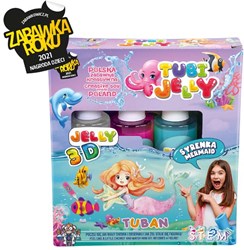 Tuban Spielzeug - Tubi Jelly Set mit 3 Farben - Meerjungfrau kreativ