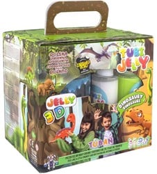 Tuban Tuban - Tubi Jelly Set With 6 Colors And Small Aquarium â€“ Dinosaurs