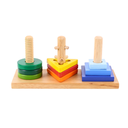 BigJigs Holzpuzzle Twist and Turn - Lernspielzeug für Kinder