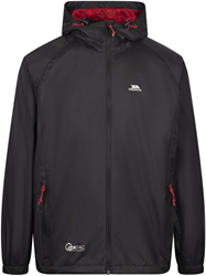 Trespass Qikpac Waterproof Jacket - Black/Red - Medium
