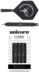 Unicorn Steeldartpfeile Core Plus Win Brass 21g schwarz gold