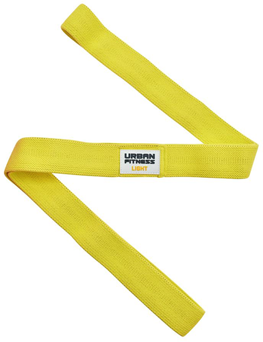 Urban Fitness Gewebe-Widerstandsband Loop - 2m Gelb - Leicht