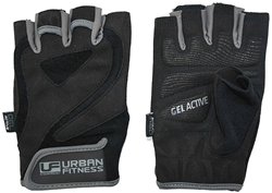 Urban Fitness Pro Gel-Trainingshandschuh Schwarz/Grau - M
