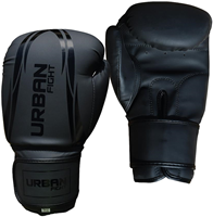 Urban Fight Boxhandschuhe Training matt schwarz 14oz für Boxen