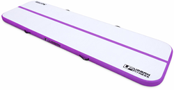 Urban Fitness Gymnastics Inflatable Tumbling Track Mat - Purple/Grey - 300 x 100 x 10cm