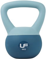 Urban Fitness Kettlebell Soft Touch Blau 4kg für Krafttraining
