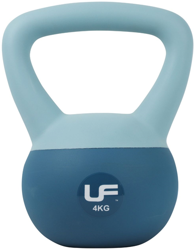 Urban Fitness Kettlebell Soft Touch Blau 4kg für Krafttraining