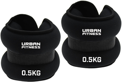 Urban Fitness Knöchel- und Handgelenkgewichte Neopren 2 x 0,5kg Fitness