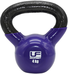 Urban Fitness Gusseisen Kettlebell Lila - 4kg