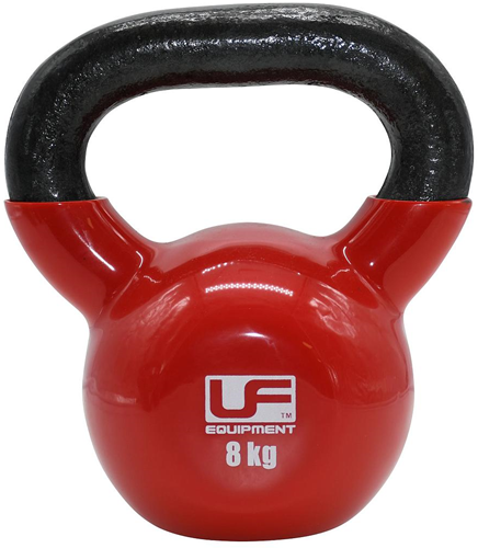 Urban Fitness Kettlebell Gusseisen rot - 8kg Fitness Gewicht