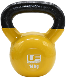 Urban Fitness Gusseisen Kettlebell Gelb - 14kg
