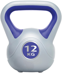 Urban Fitness Vinyl Kettlebell Marineblau - 12kg